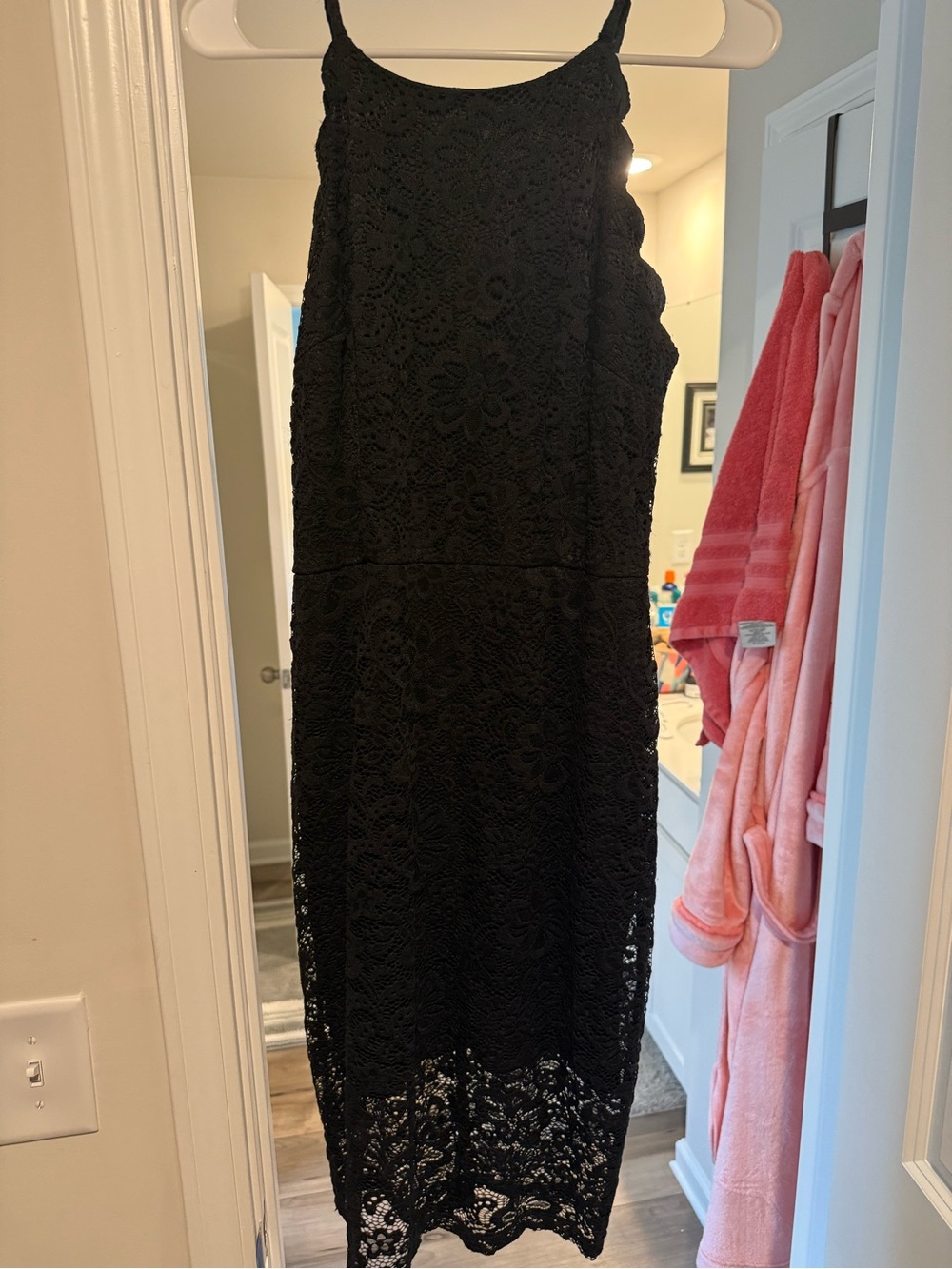 I.N. San Francisco Black Lace Midi Dress